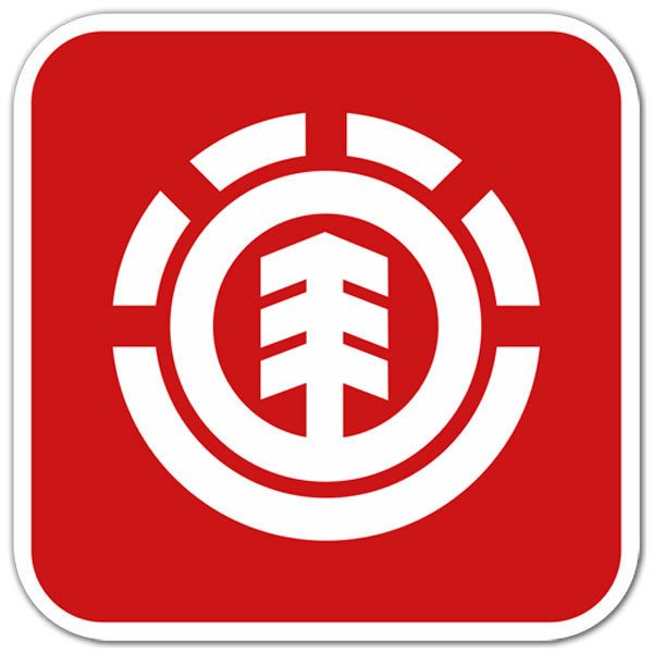 Aufkleber: Element rotes Logo