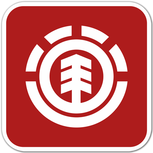Aufkleber: Element rotes Logo
