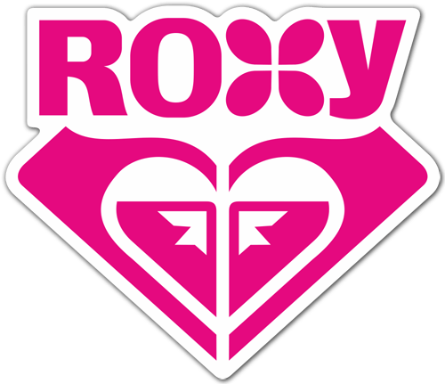 Aufkleber: Roxy rosa