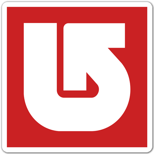 Aufkleber: Burton rot logo