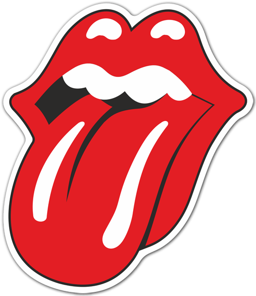 Aufkleber: The Rolling Stones color