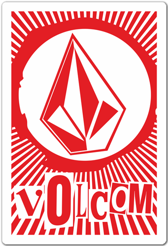 Aufkleber: Volcom retro