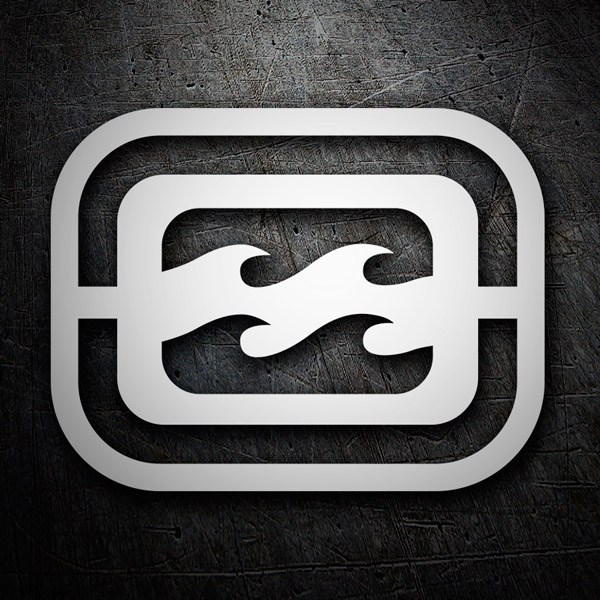 Aufkleber: Billabong invertiertes Logo