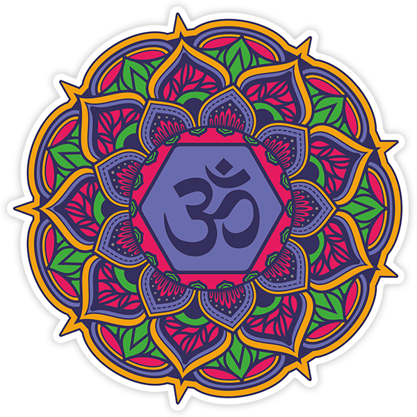 Aufkleber: Mandala Om