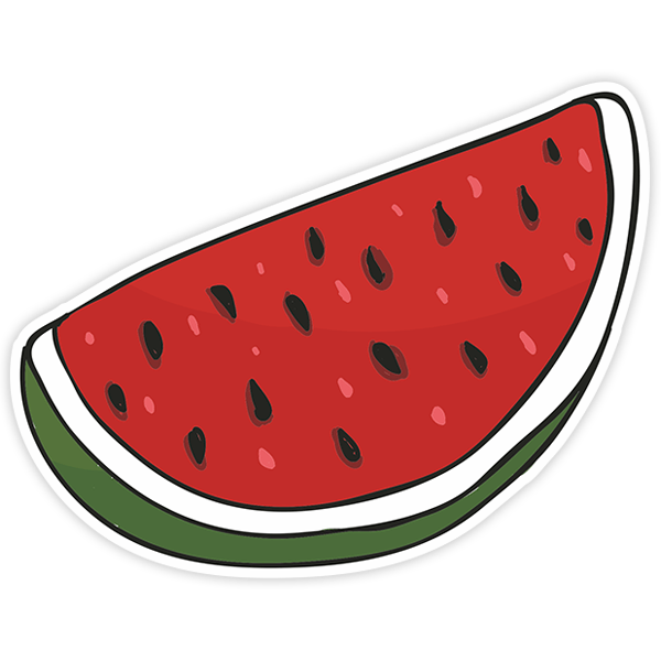 Aufkleber: Wassermelone