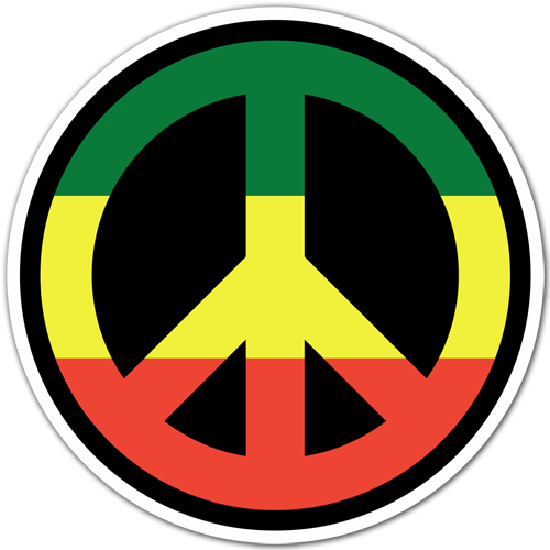 Aufkleber: Peace in Jamaica