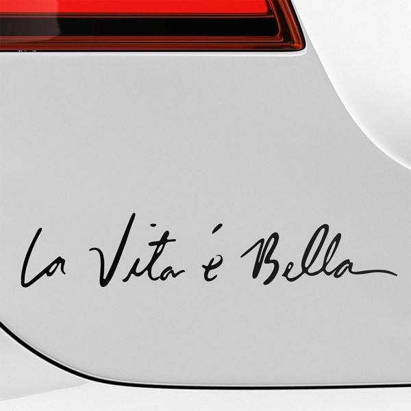 Aufkleber: La Vita é Bella