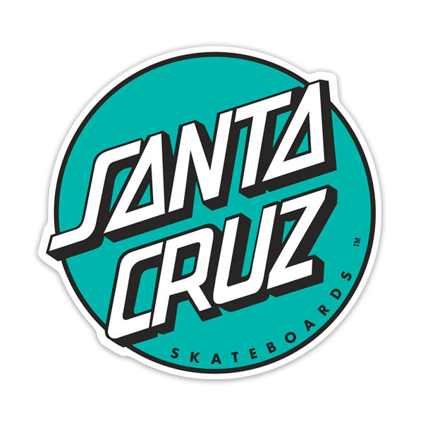 Aufkleber: Santa Cruz Mintgrüner