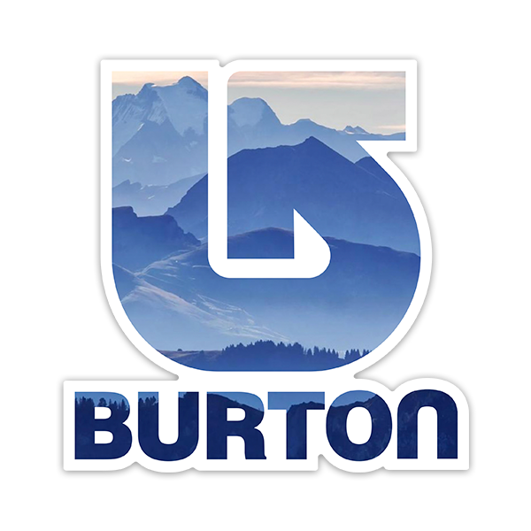 Aufkleber: Burton Berge