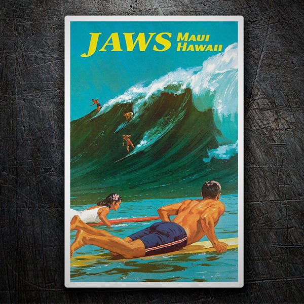 Aufkleber: Jaws Maui Hawaii