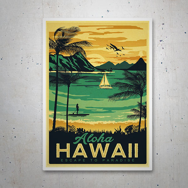 Aufkleber: Aloha Hawaii