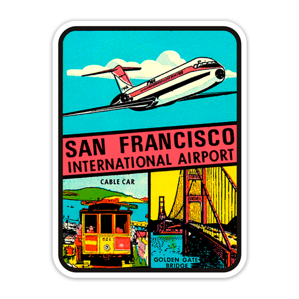Aufkleber: San Francisco International Airport