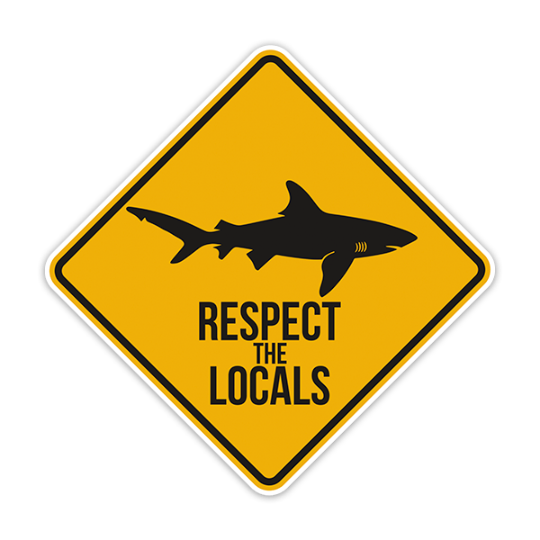 Aufkleber: Respect the Locals