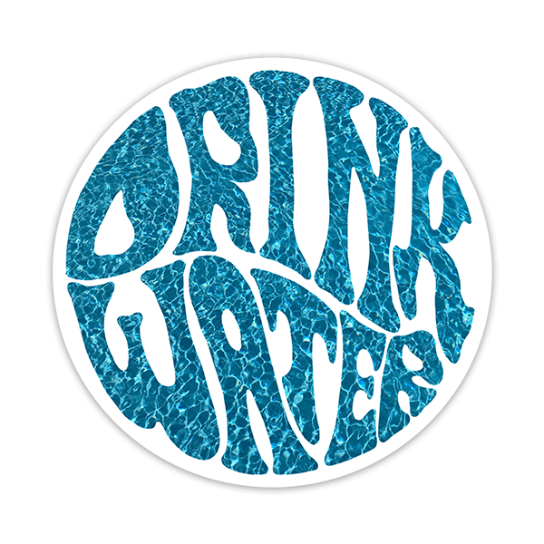 Aufkleber: Drink Water