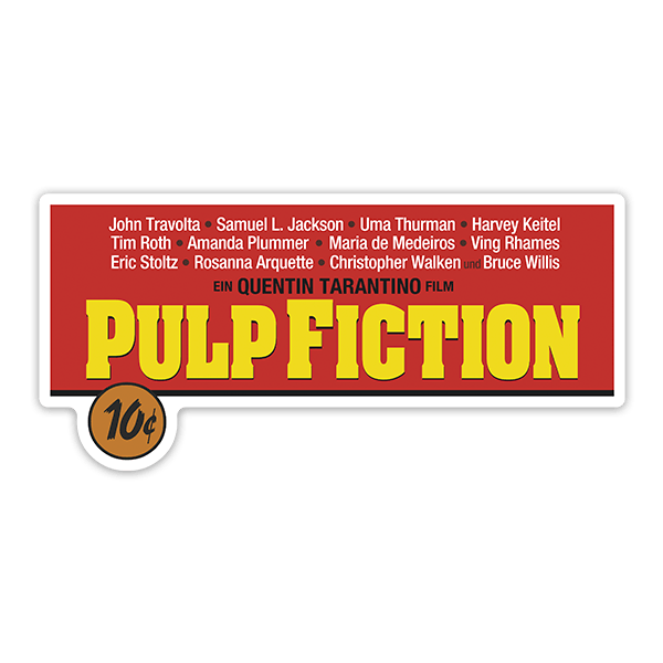 Aufkleber: Pulp Fiction Vertrieb