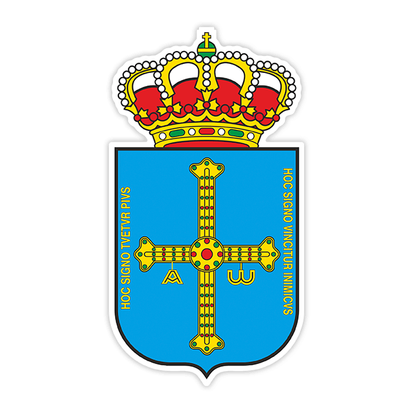 Aufkleber: Wappen von Asturien