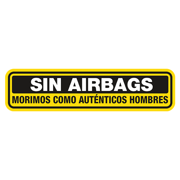 Aufkleber: Keine Airbags