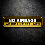 Aufkleber: No Airbags, auf Englisch 4