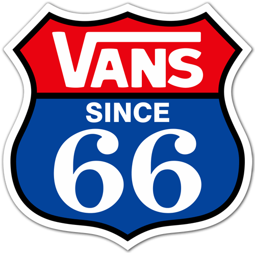 Aufkleber: Vans Route 66