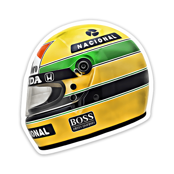 Aufkleber: Ayrton-Senna-Helm
