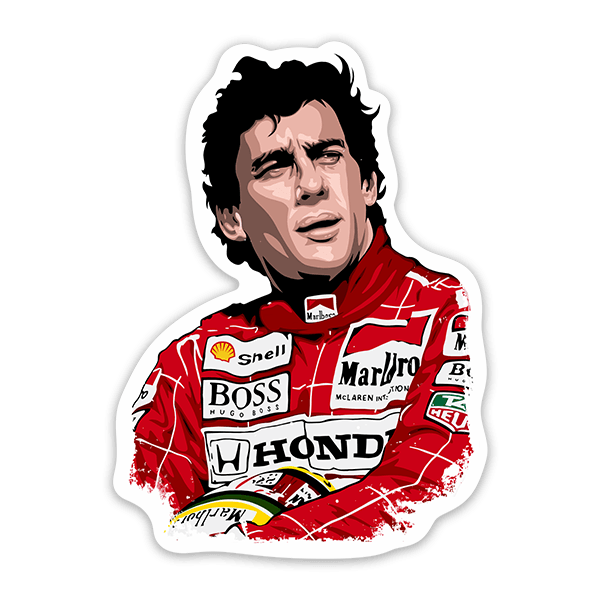 Aufkleber: Ayrton Senna Legende