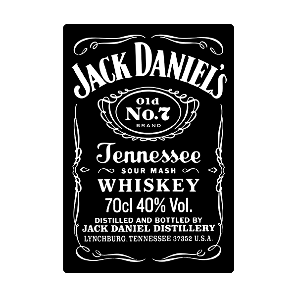 Aufkleber: Jack Daniel´s Tennesse