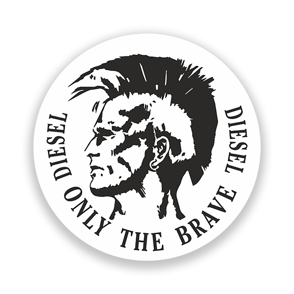 Aufkleber: Diesel, only the Brave