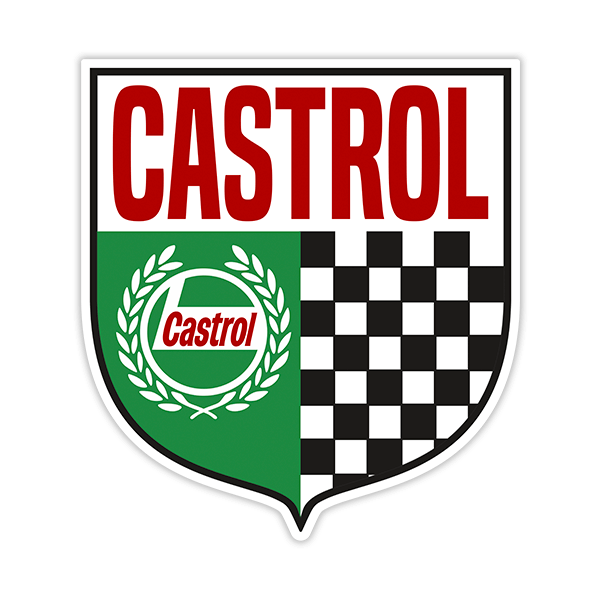 Aufkleber: Castrol-Schild