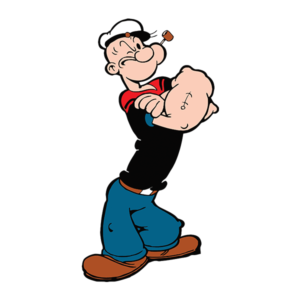 Aufkleber: Popeye der Seemann