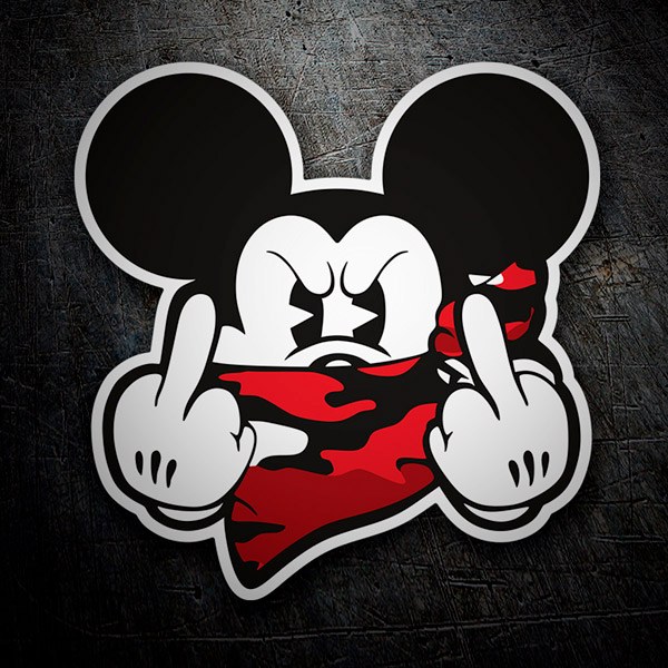 Aufkleber: Angry Mickey II