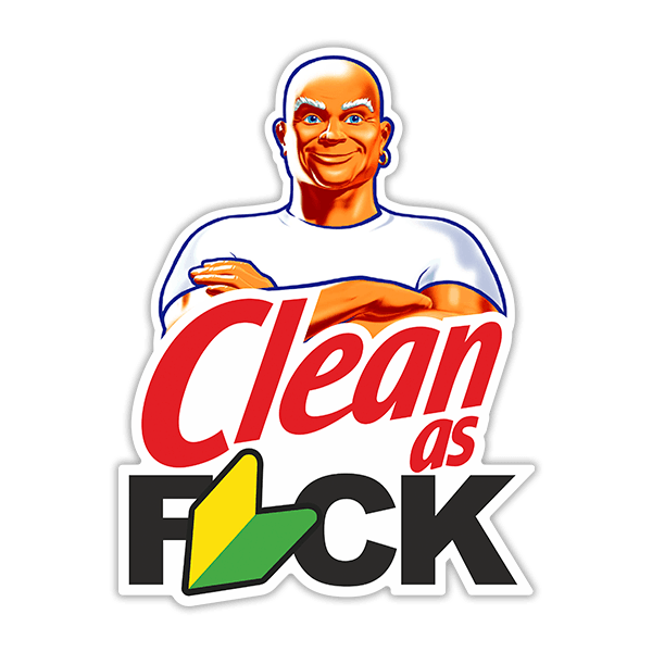 Aufkleber: Mr Clean