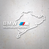 Aufkleber: Kontur des Nürburgrings mit Text BMW NURBURGRING 3