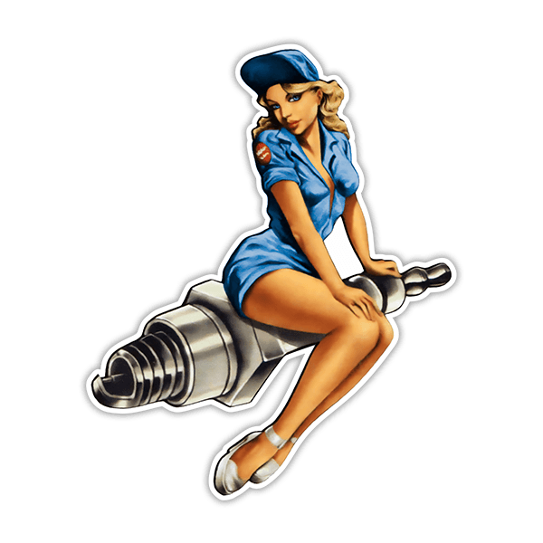 Aufkleber: Mechanisches Mädchen