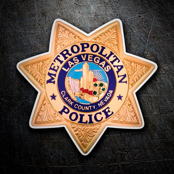 Aufkleber: Polizei Las Vegas