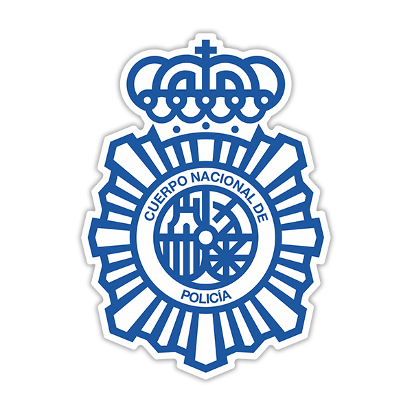 Aufkleber: Nationale Polizeikräfte