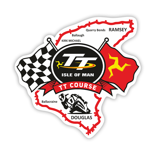 Aufkleber: Isle of Man TT Course