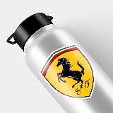 Aufkleber: Ferrari-Logo 4