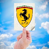 Aufkleber: Ferrari-Logo 5