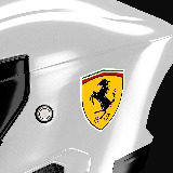 Aufkleber: Ferrari-Logo 6