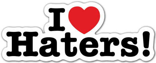 Aufkleber: I love Haters 2