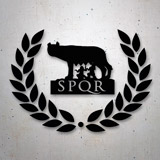 Aufkleber: SPQR wolf Roma 2