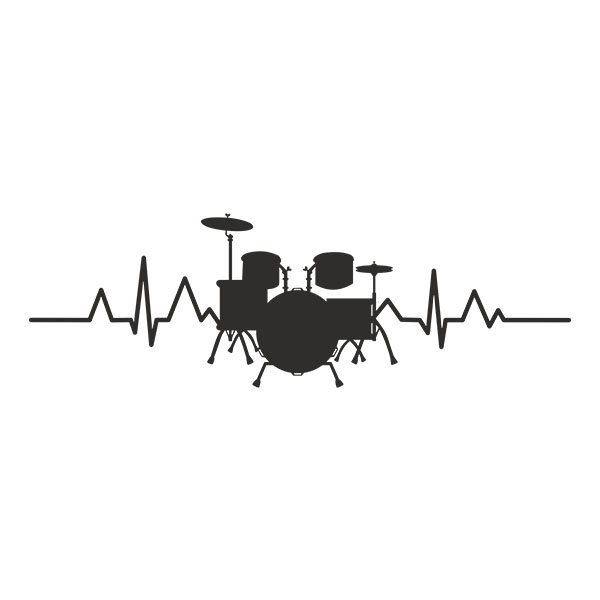 Aufkleber: Cardio Schlagzeuginstrument