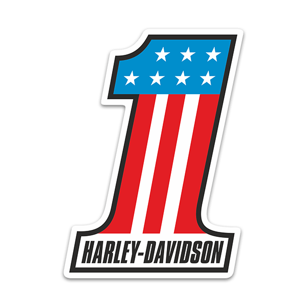 Aufkleber: Harley Davidson #1 USA