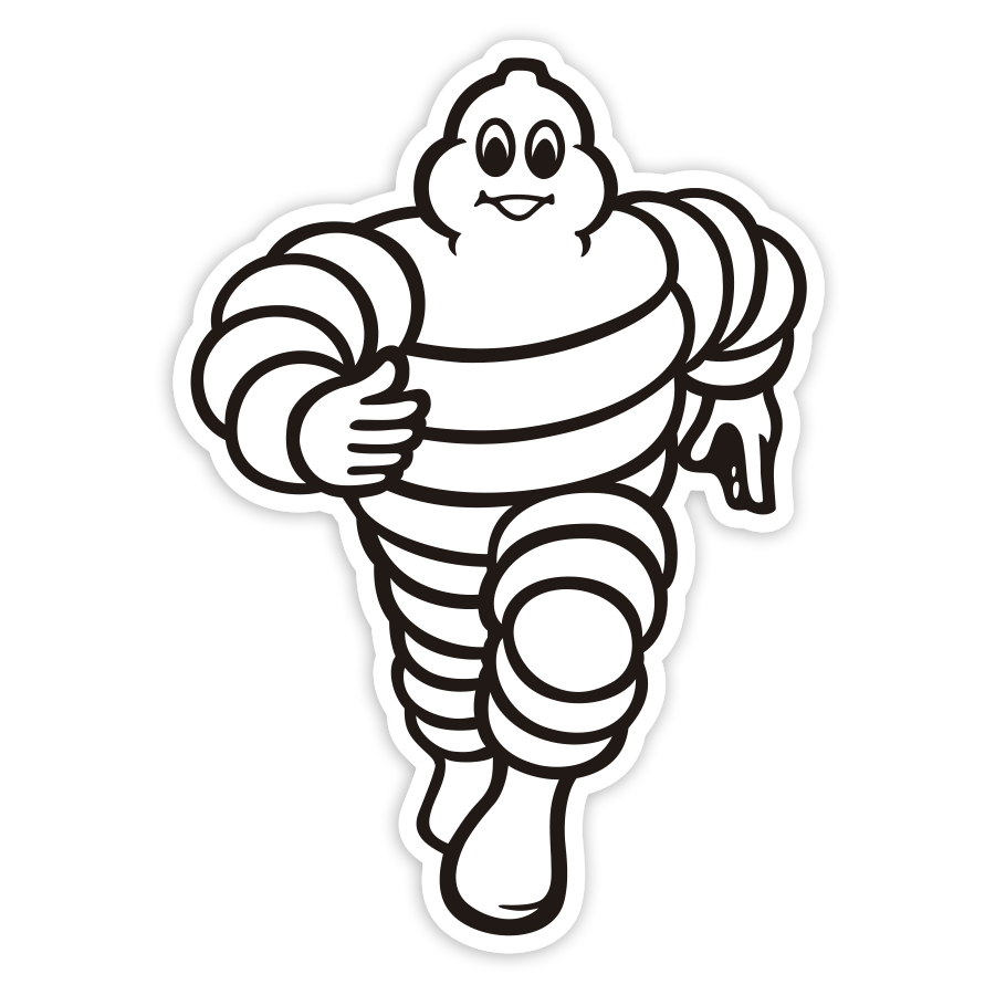 Aufkleber: Michelin Läufer