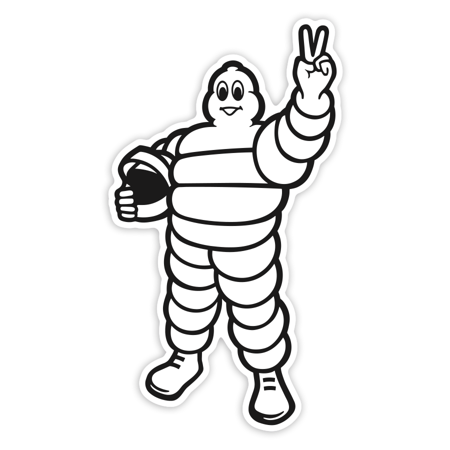 Aufkleber: Michelin Sieg