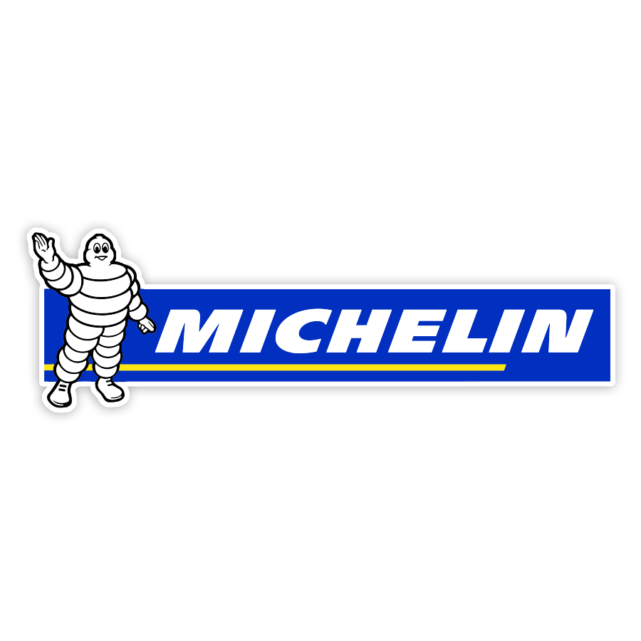 Aufkleber: Michelin Blauer Gruß
