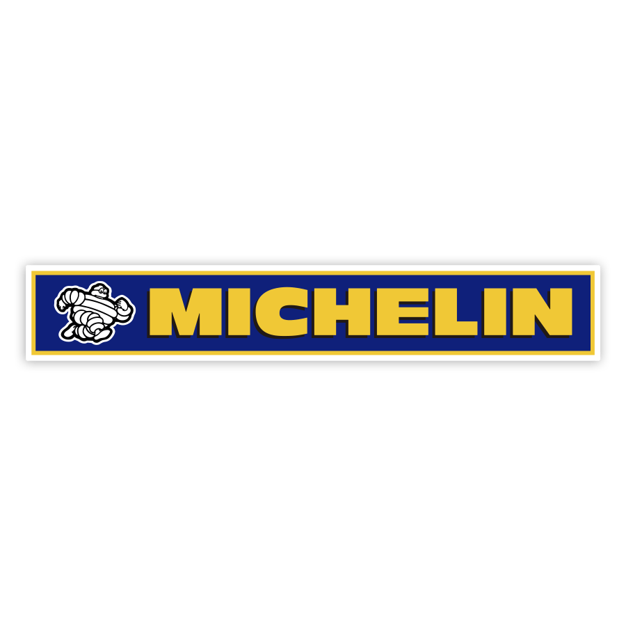 Aufkleber: Michelin Klassisch Gelb