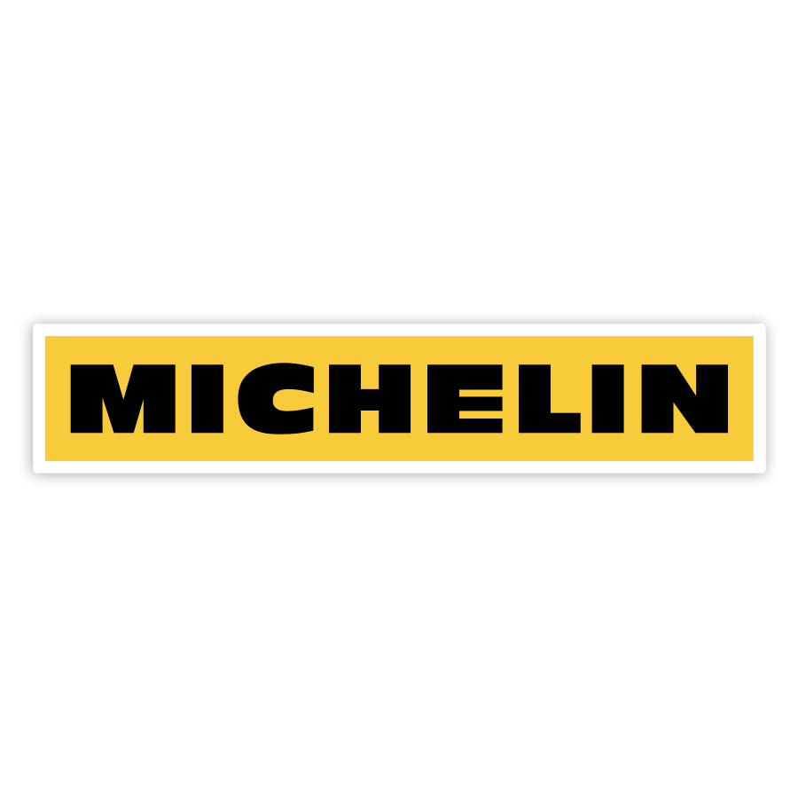 Aufkleber: Michelin Gelb und Schwarz