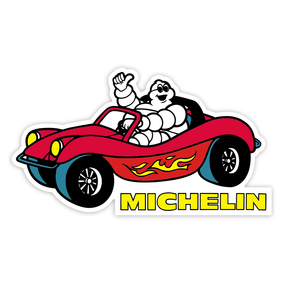 Aufkleber: Michelin Roter Buggy
