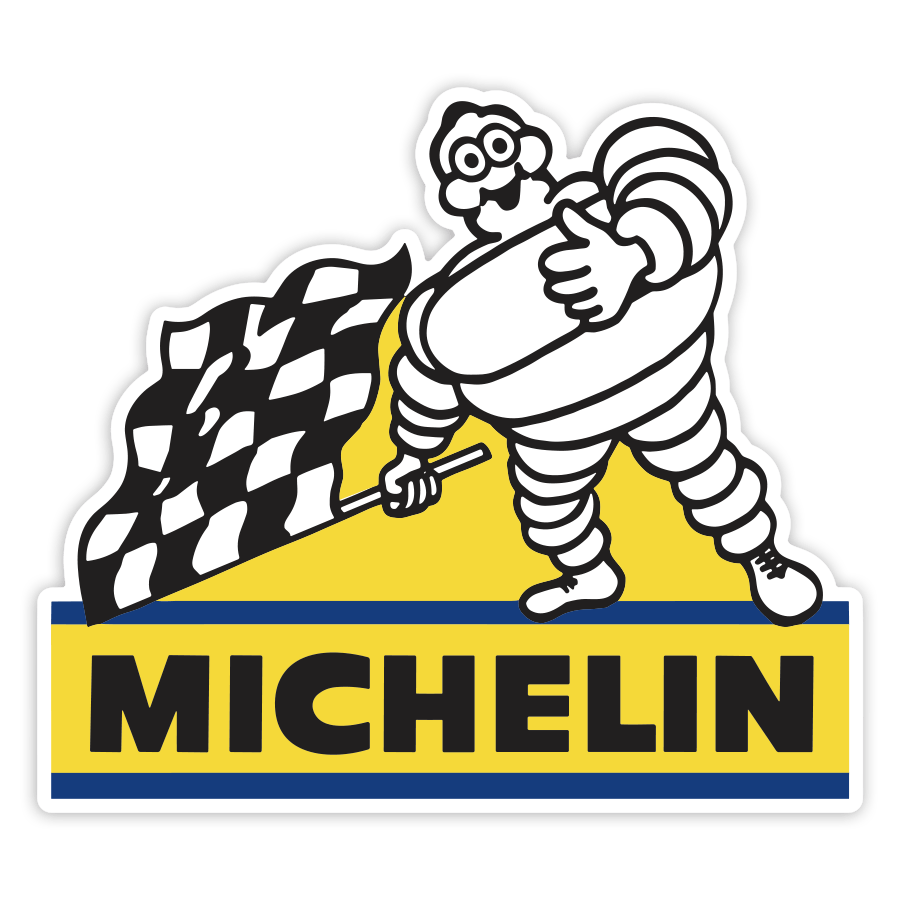 Aufkleber: Michelin Zielflagge